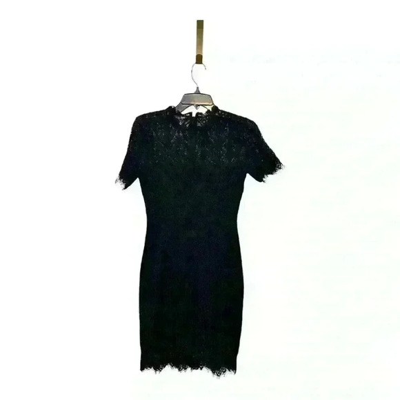 Lulu’s Black Lace Knee-Length Cocktail Dress, size S - Picture 3 of 6